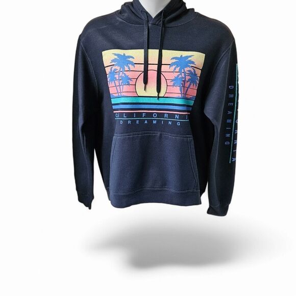 CALL YOUR MOTHER Women's California Dreaming Hooded Pullover Sweatshirt Size L - Picture 8 of 14
